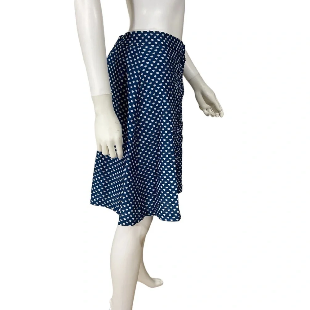 A-Line skirt Navy Blue with White Cherry 🍒